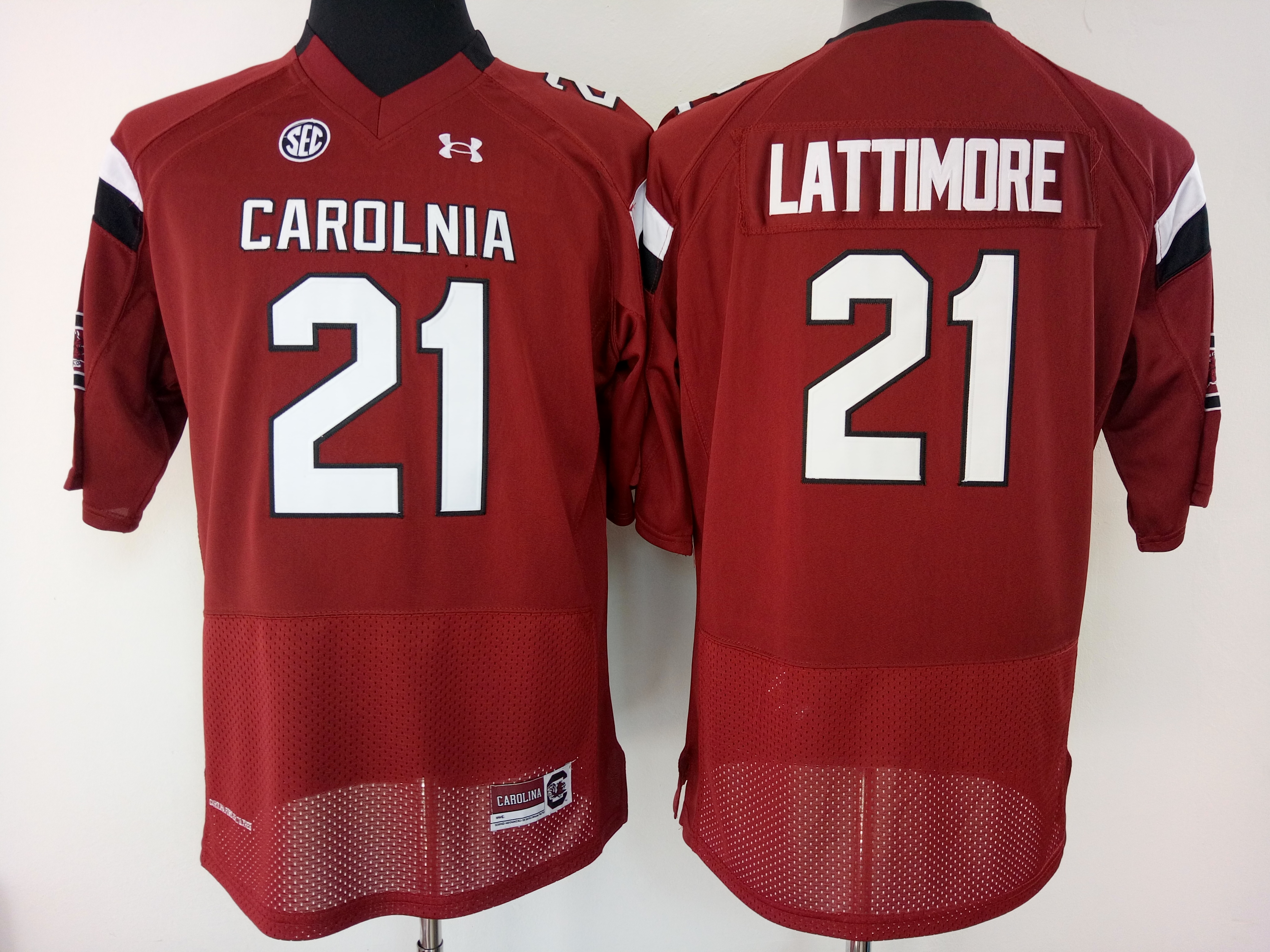NCAA Womens South Carolina Gamecock Red #21 lattimore jerseys->women ncaa jersey->Women Jersey